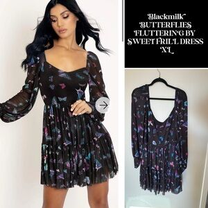 Blackmilk Butterflies Fluttering Dress